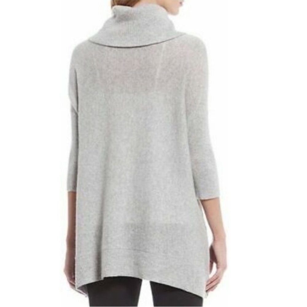 100% cashmere Turtleneck sweater women’s long tunic S relaxed fit - Picture 2 of 11